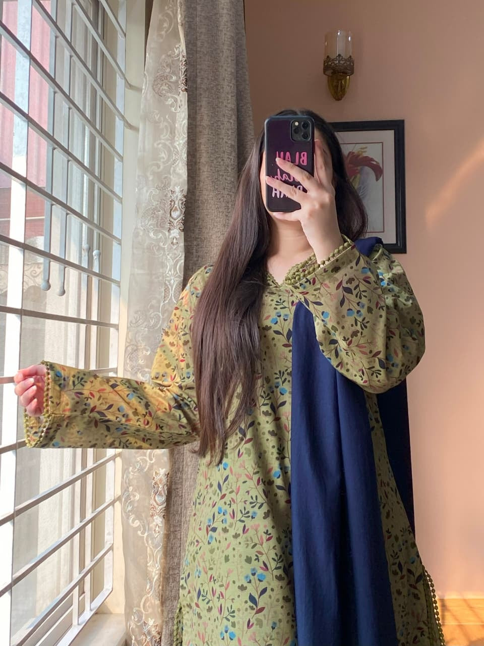 3 Piece - Khaddar Printed Dress